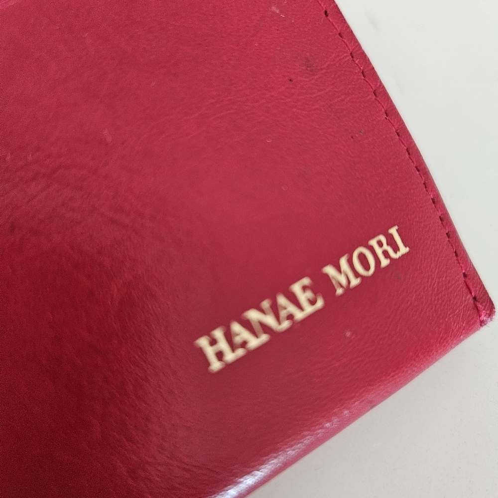 Hanae Mori Red Leather Accessory